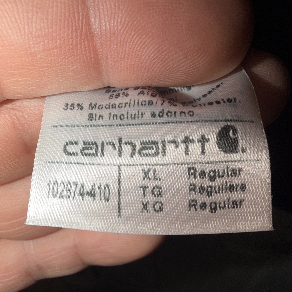 Y2K Carhartt Classic Full Zip Heavyweight‎ Hoodie Size XL 102974-410 - Picture 10 of 10
